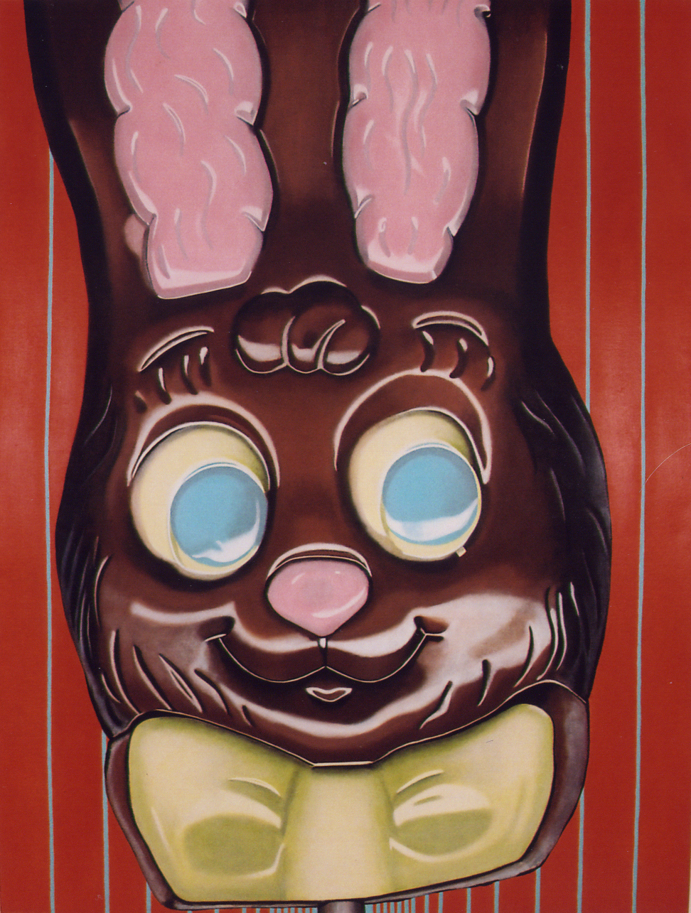 Chocolate Bunny #1--Painting by LJ Lindhurst