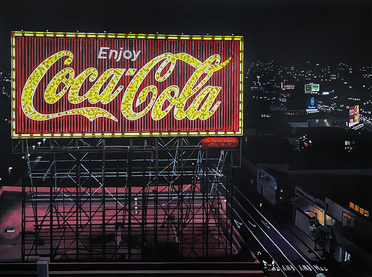 coca cola sign painting by LJ Lindhurst