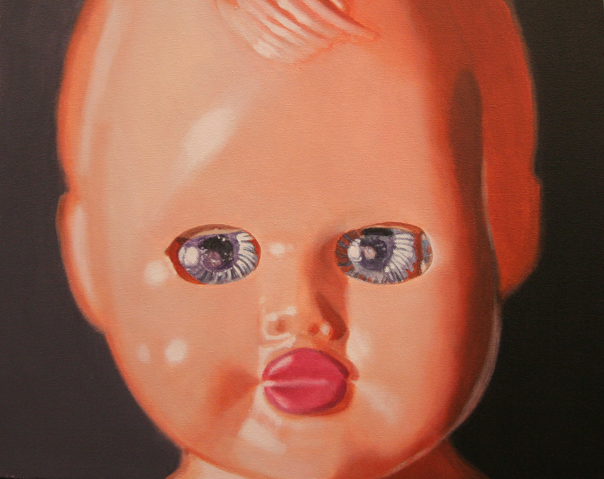 doll painting by LJ Lindhurst