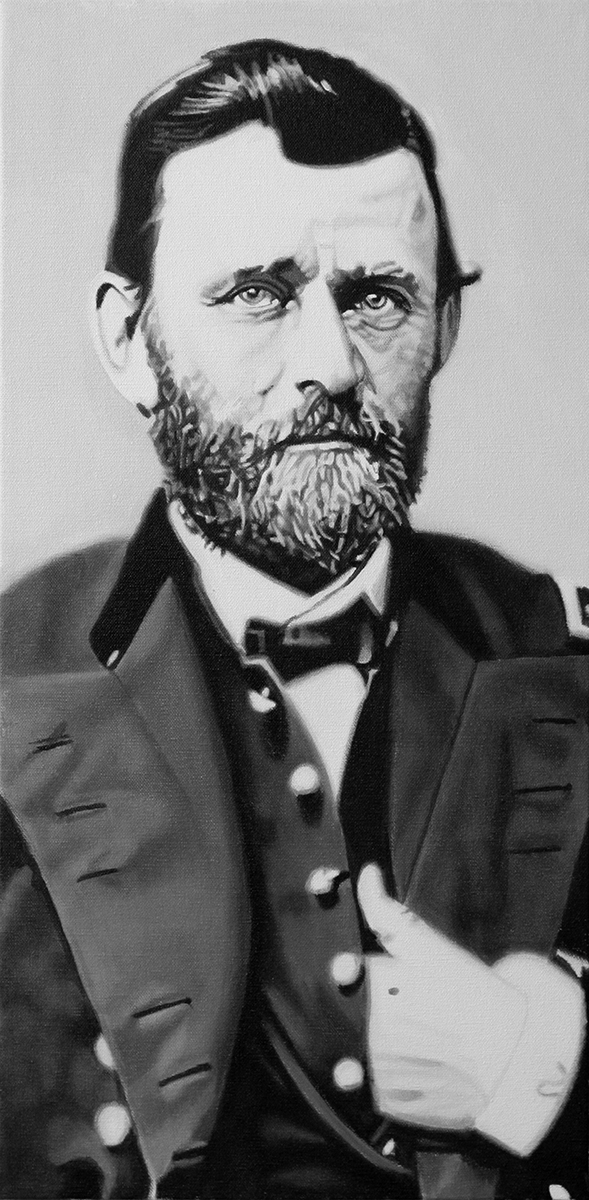 Ulysses S Grant painting by LJ Lindhurst